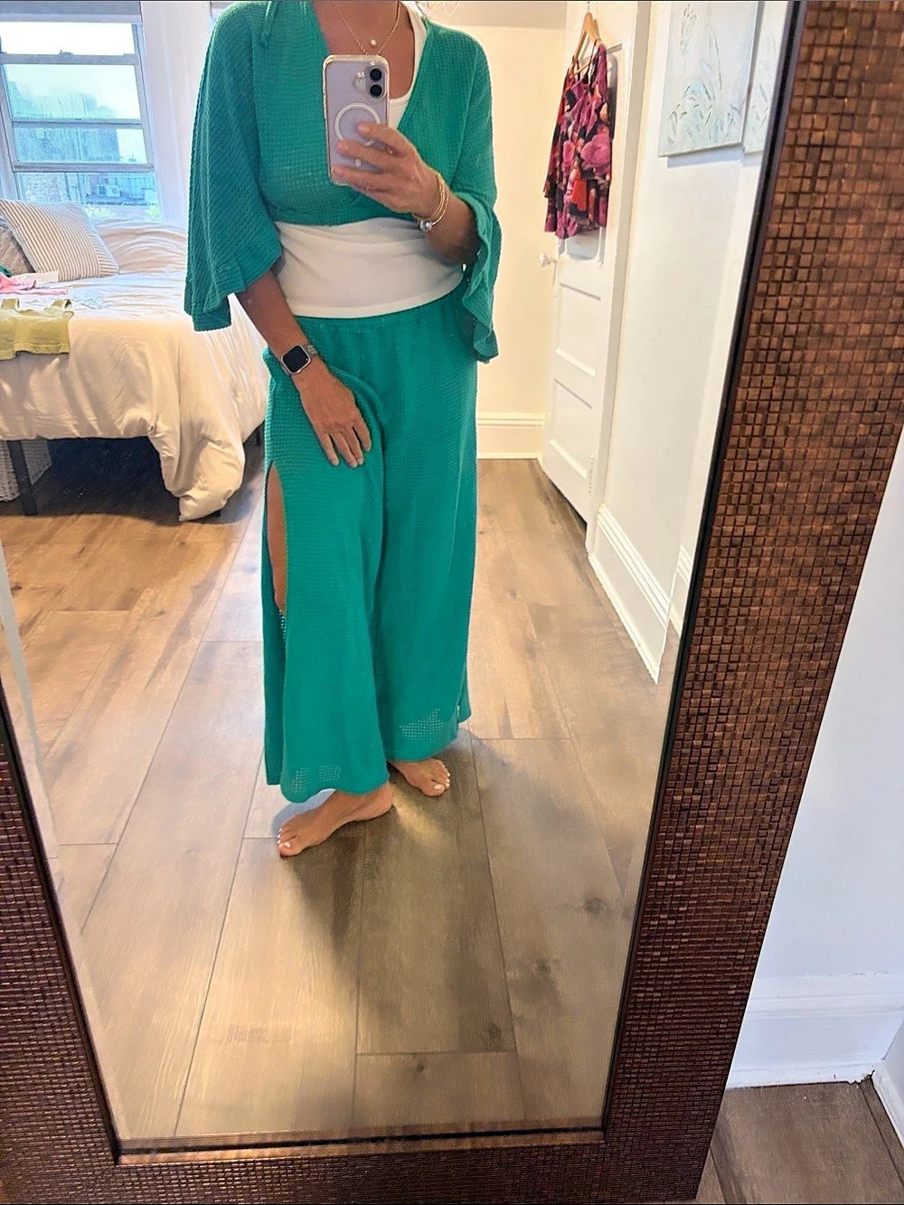 Venus Beach Hailee Sweater Set Green